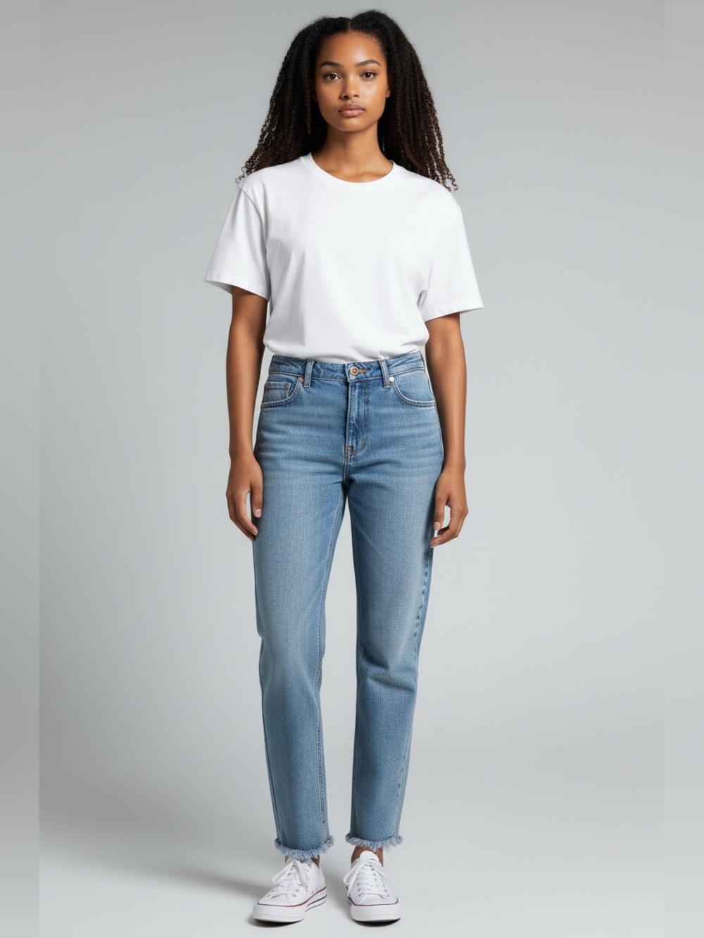 Madewell Straight-Leg Jeans in Light Blue Wash